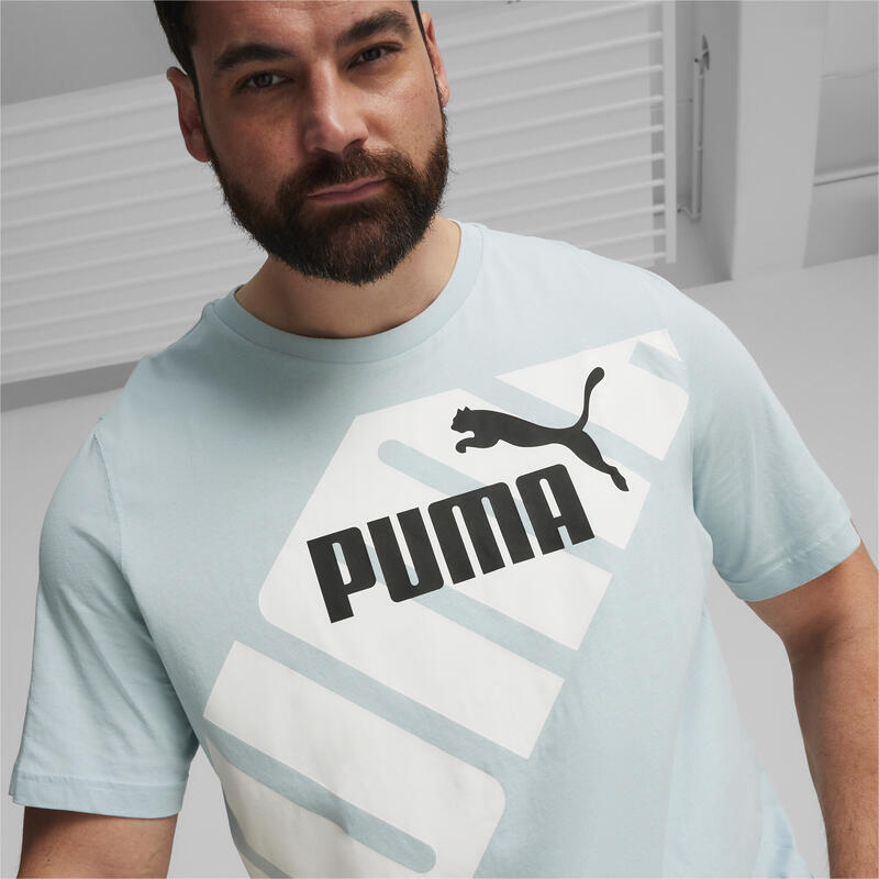 Camiseta Puma Classics Logo Tee Hombre Gris