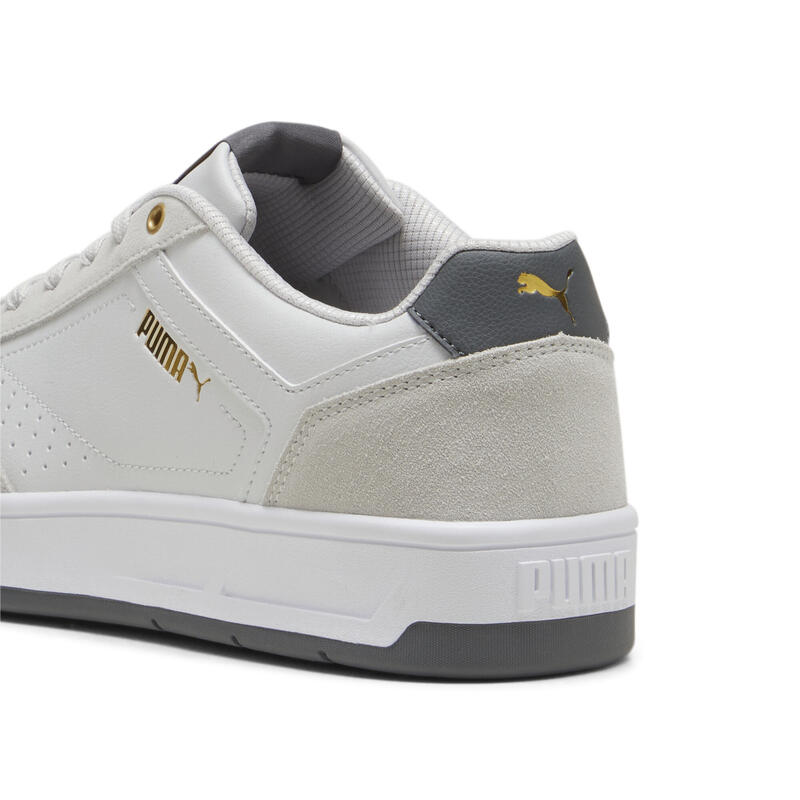 Court Classic Suede Sneakers Erwachsene PUMA Feather Gray Cool Light Gold