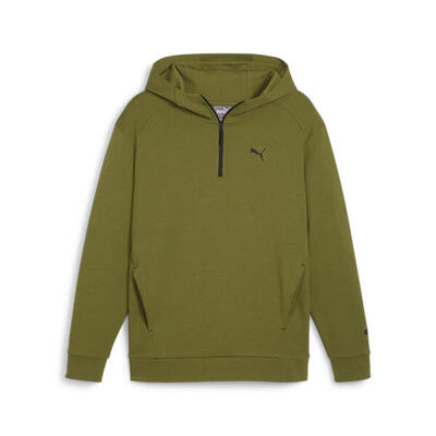 Rad/cal halve ritssluiting voor heren puma olive green