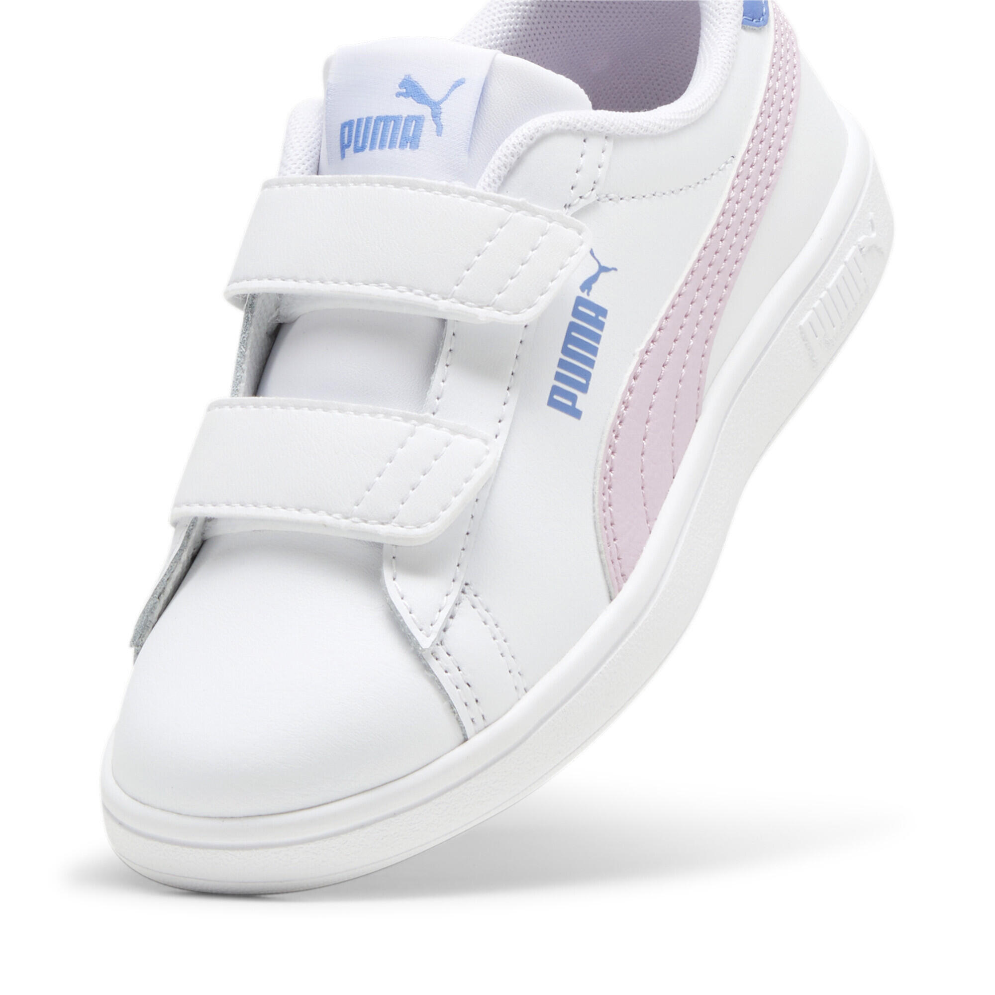 Smash 3.0 Leather Sneakers Jugendliche PUMA White Grape Mist Blue Skies Purple 6/7