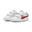 Smash 3.0 leren V sneakers voor baby’s PUMA White Club Red Navy Blue