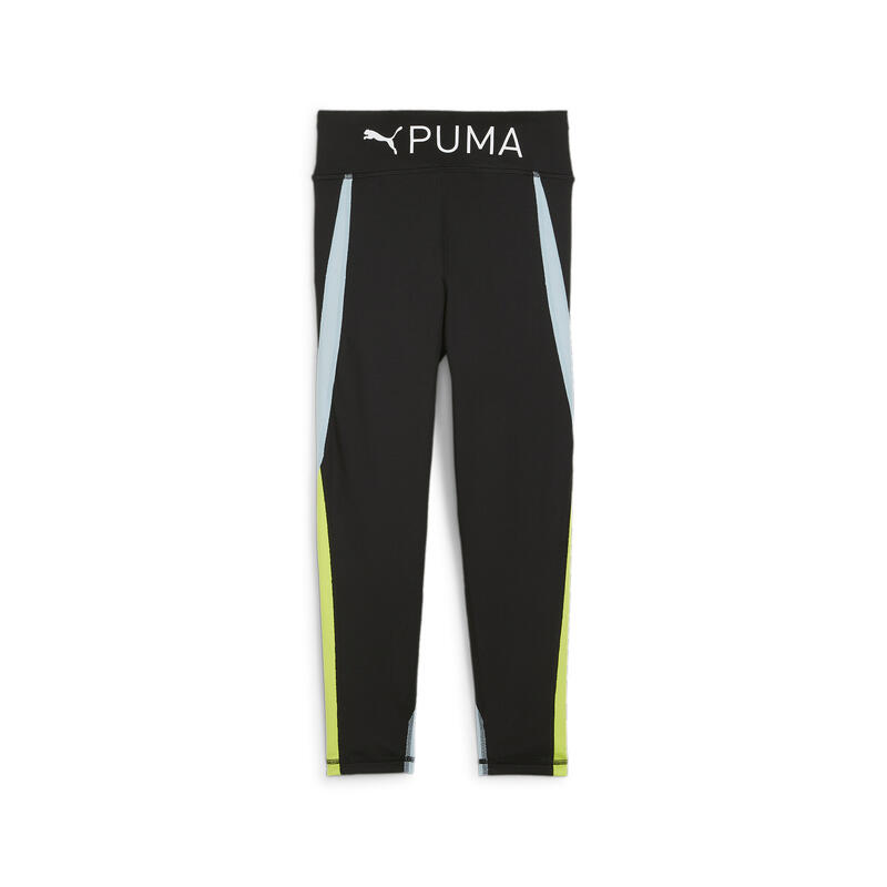 PUMA FIT 7/8-legging voor kinderen PUMA Black Lime Pow Green