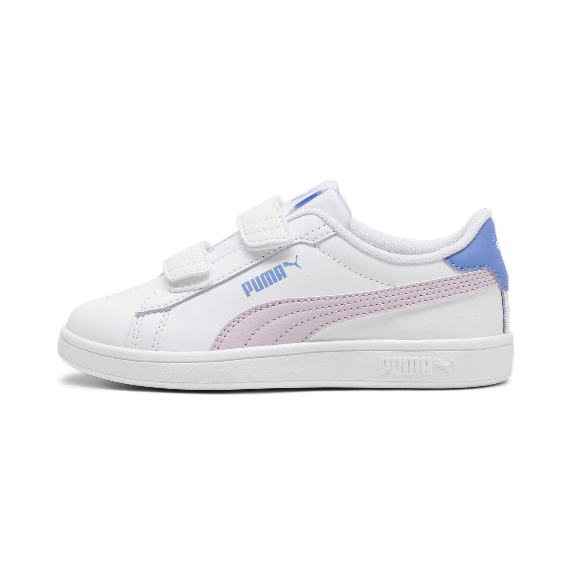 Smash 3.0 Leather Sneakers Jugendliche PUMA White Grape Mist Blue Skies Purple 3/7