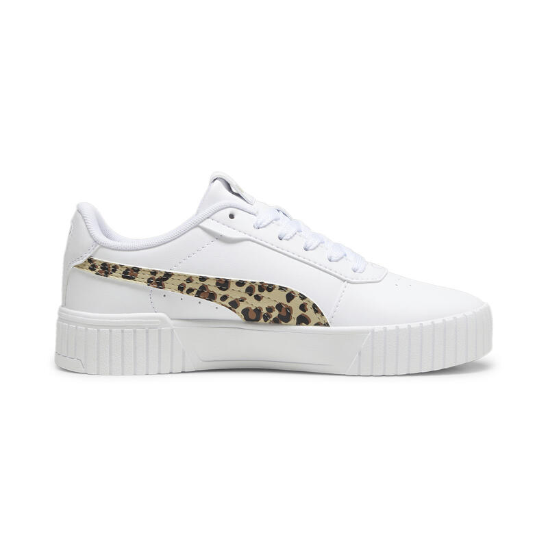 Carina 2.0 Animal Update Sneakers Mächen PUMA White Putty Gold Beige