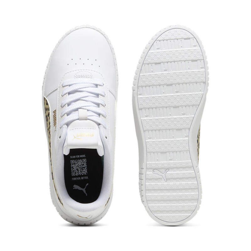 Carina 2.0 Animal Update sneakers voor kinderen PUMA White Putty Gold Beige