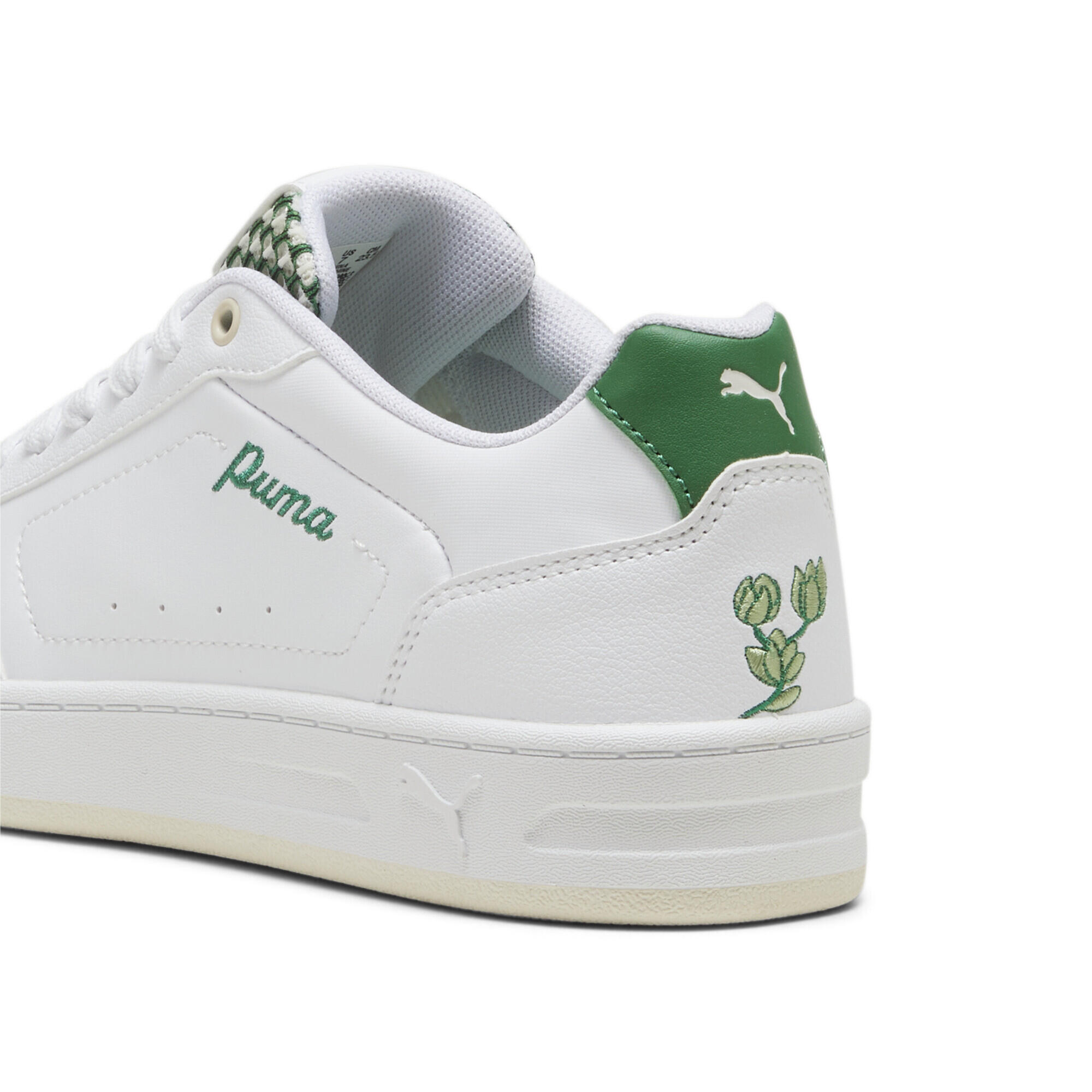 Tenis Mujer Court Classy Blossom PUMA White Archive Green 2/6