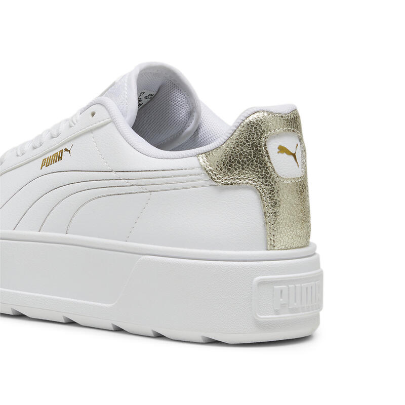 Karmen Metallic Shine Sneakers Damen PUMA White Silver Gold Metallic