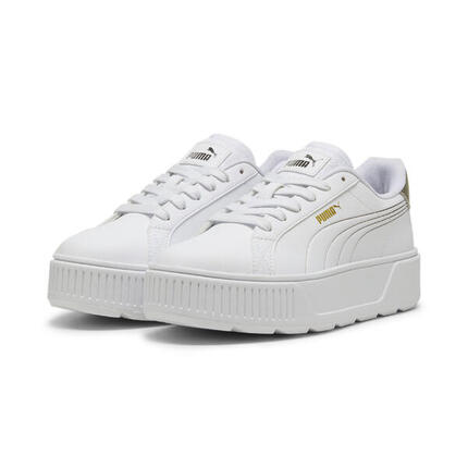 Zapatillas Karmen Metallic Shine Mujer PUMA White Silver Gold Metallic