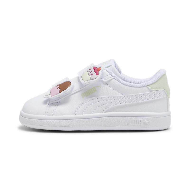 PUMA Smash 3.0 Badges Sneakers Mächen PUMA White Green Illusion