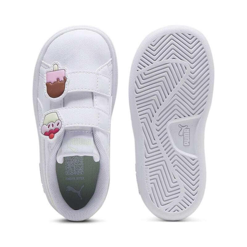 PUMA Smash 3.0 Badges sneakers voor baby's en peuters PUMA White Green Illusion