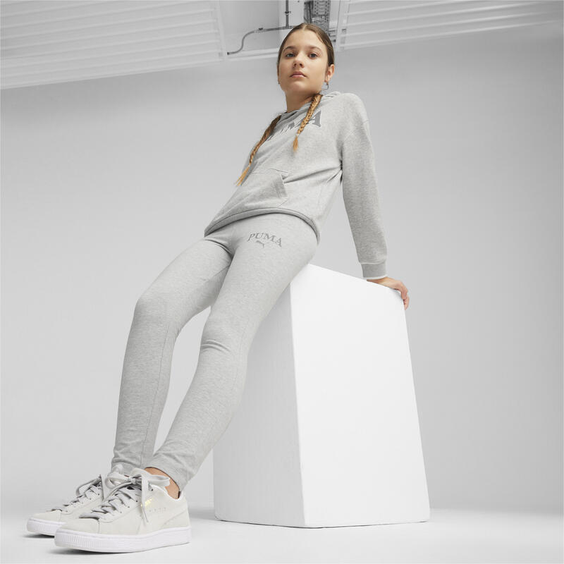 PUMA SQUAD Leggings Mädchen PUMA Light Gray Heather