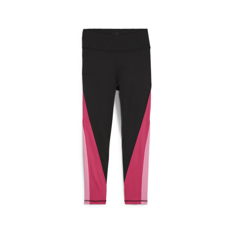 Pantaloni aderenti PUMA FIT 7/8 da ragazzi PUMA Black Garnet Rose Pink