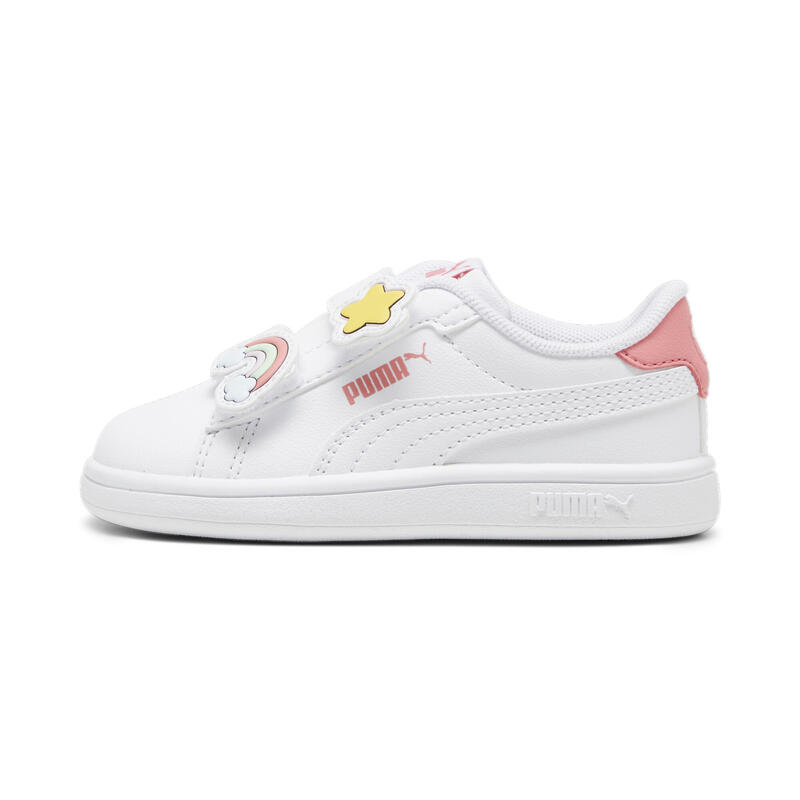 PUMA Smash 3.0 Badges Sneakers Mächen PUMA White Passionfruit Pink