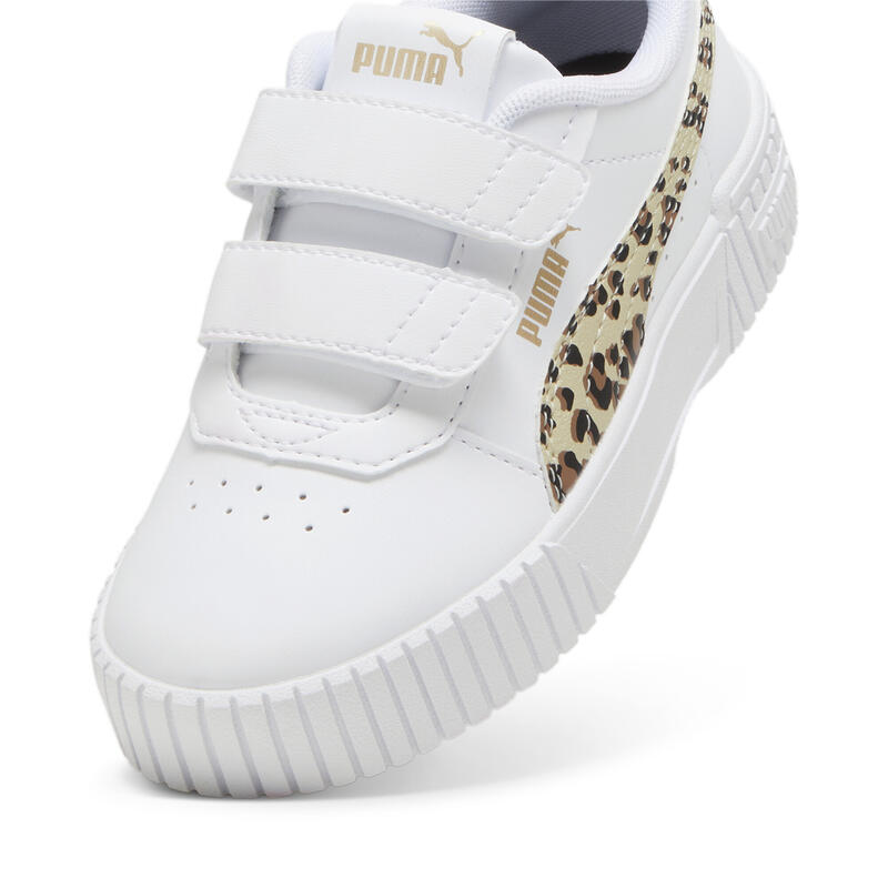 Carina 2.0 Animal Update sneakers voor kinderen PUMA White Putty Gold Beige