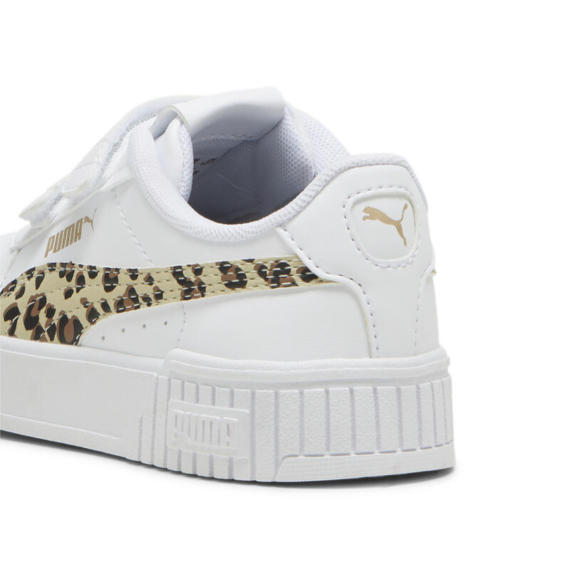 Carina 2.0 Animal Update sneakers voor kinderen PUMA White Putty Gold Beige