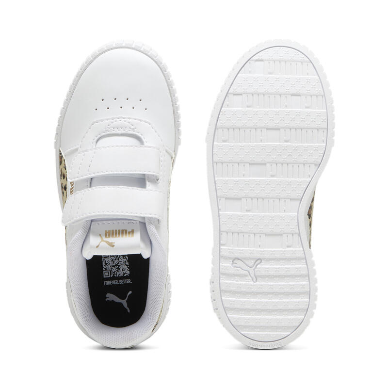 Sneakers Carina 2.0 Animal Update per bambini PUMA White Putty Gold Beige