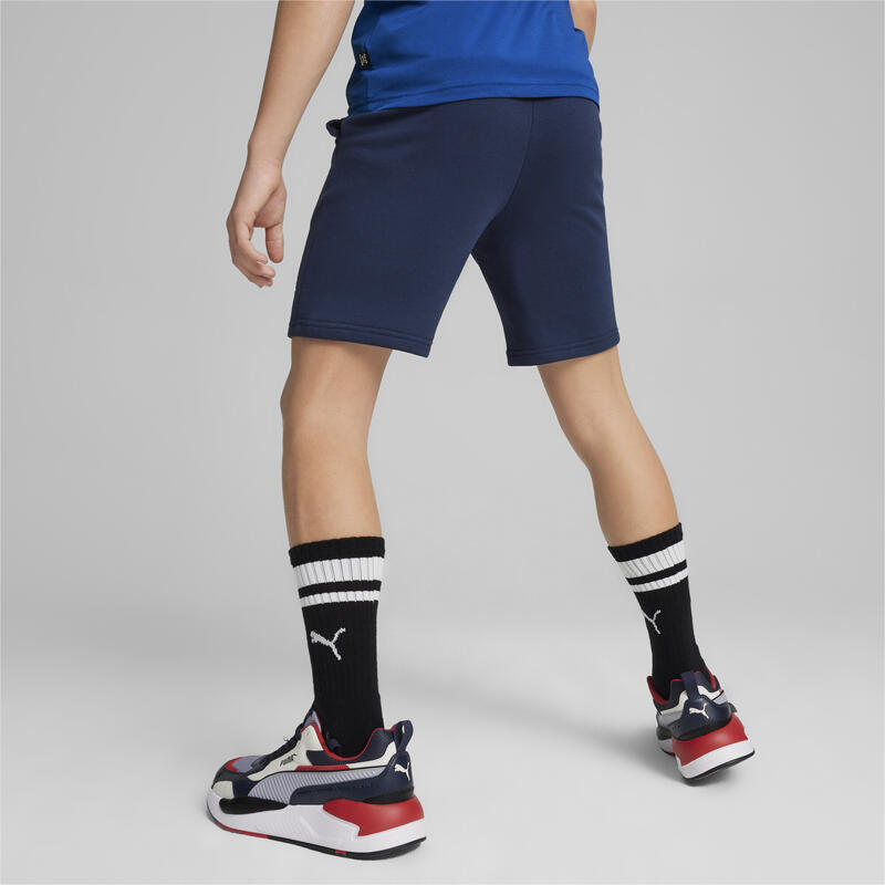 Essentials+ tweekleurige short voor jongeren PUMA Club Navy Blue