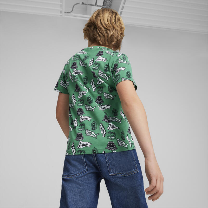 T-shirt ESS+ MID 90s per ragazzi PUMA Archive Green