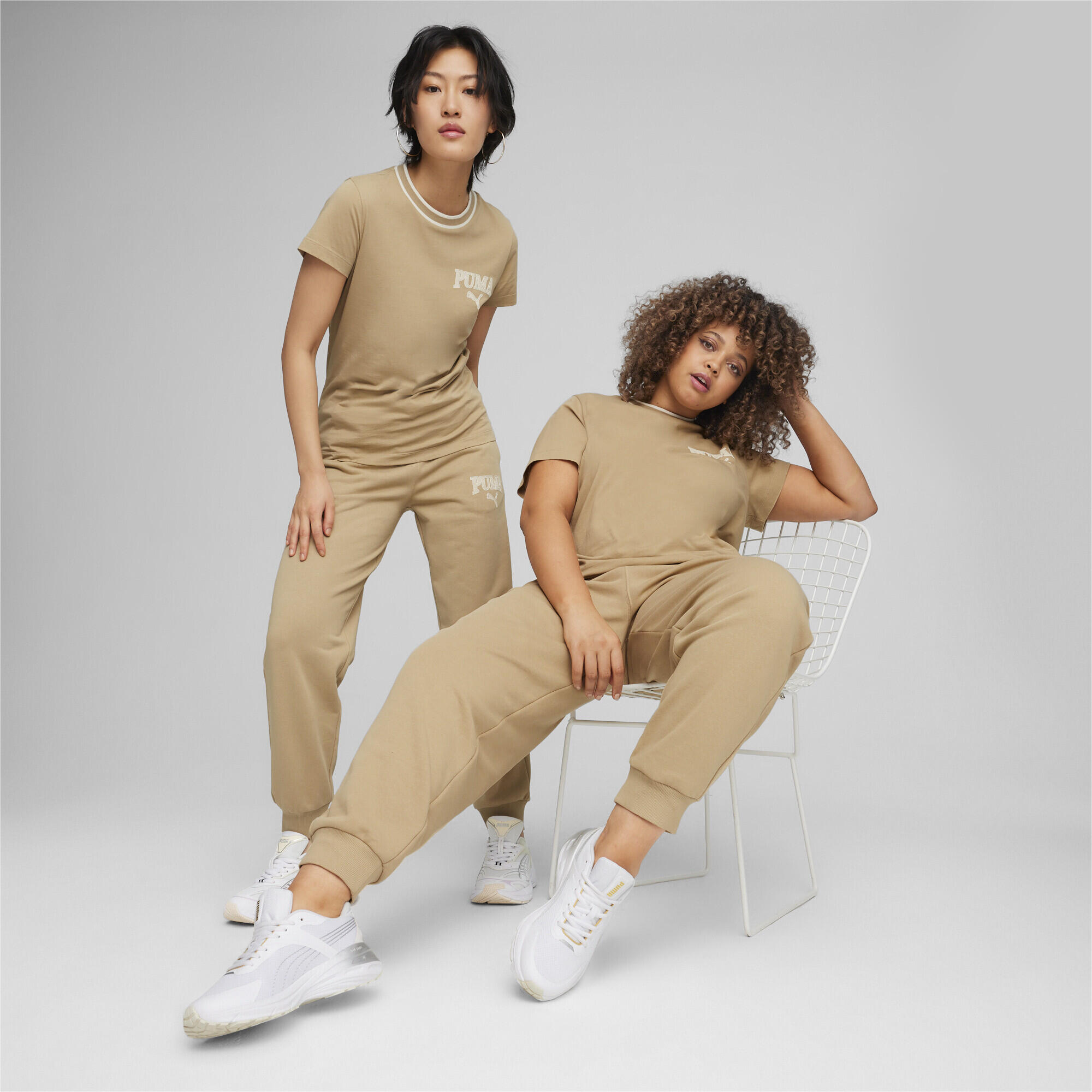 T-shirt PUMA SQUAD Femme PUMA Prairie Tan Beige 2/6