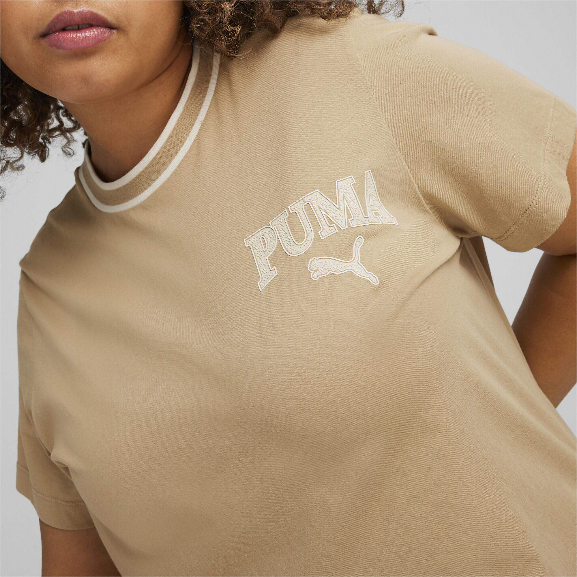T-shirt PUMA SQUAD Femme PUMA Prairie Tan Beige 5/6