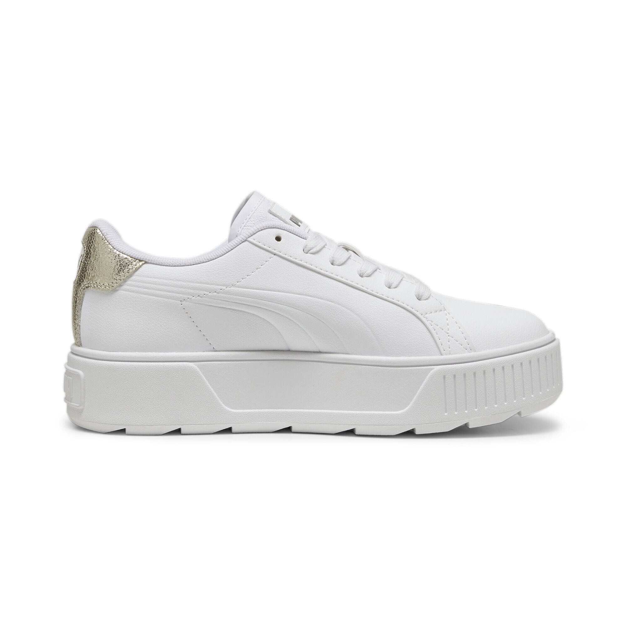 Sneakers Karmen Metallic Shine Femme PUMA White Silver Gold Metallic 7/7
