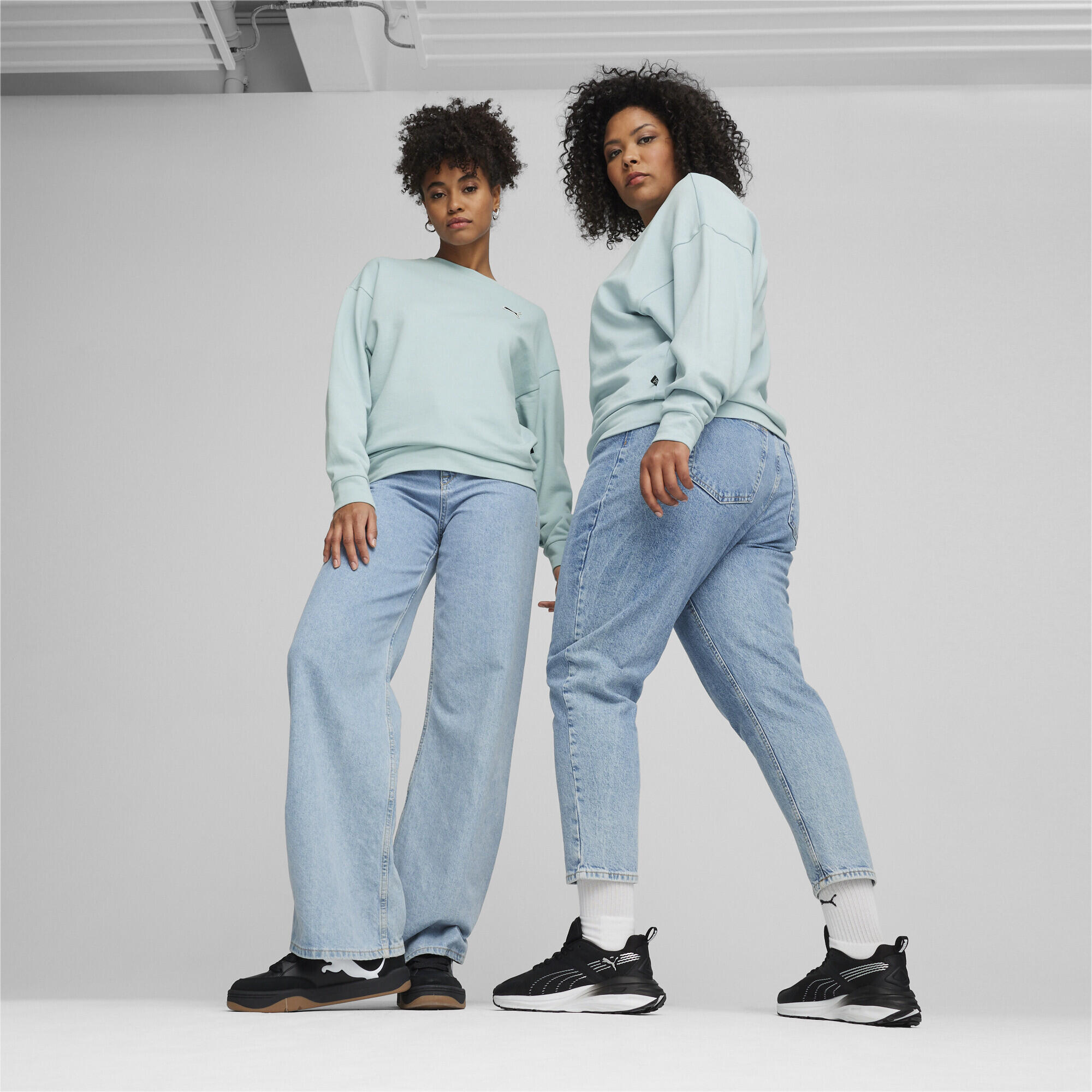 Sweat BETTER ESSENTIALS Femme PUMA Turquoise Surf Blue 2/6