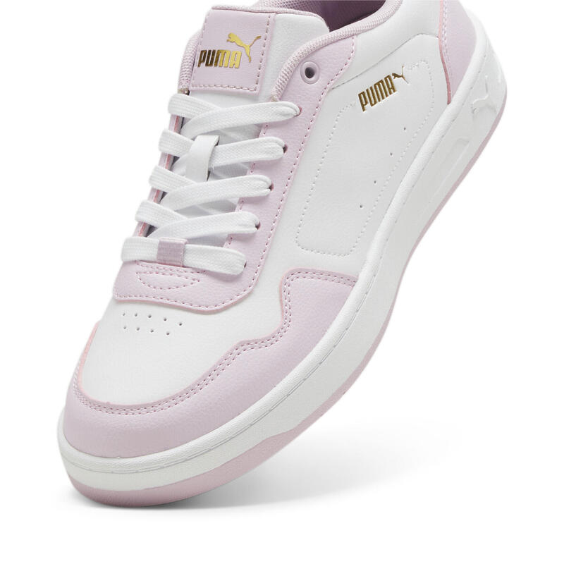 Court Classy Sneakers Damen PUMA White Grape Mist Gold Purple