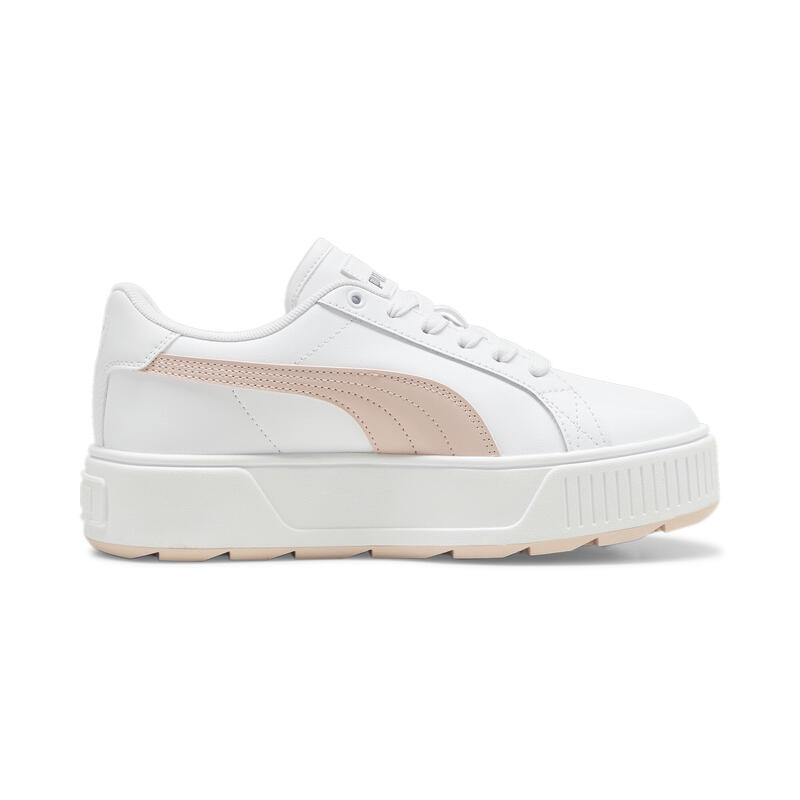 Karmen L Sneakers Damen PUMA White Rose Quartz Silver Pink Metallic