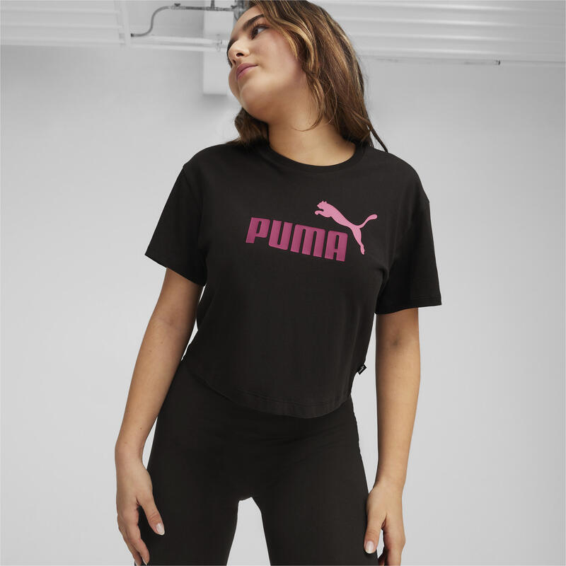 Girls Logo korter model T-shirt voor jongeren PUMA