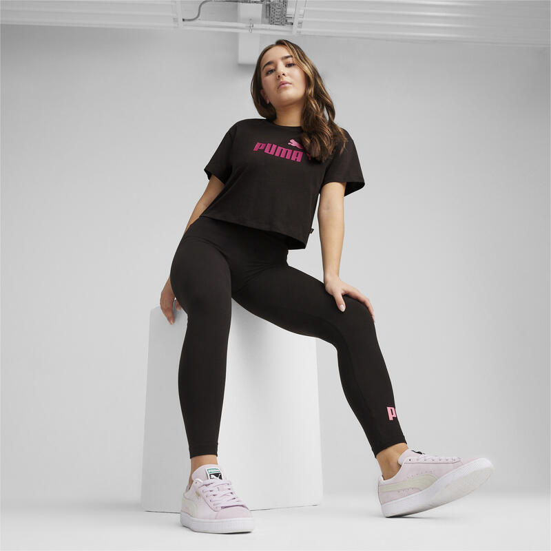 Girls Logo korter model T-shirt voor jongeren PUMA