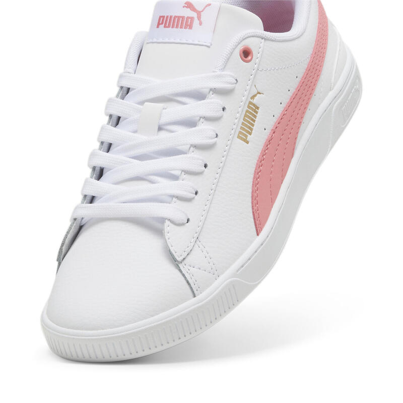 Sneakers en cuir Vikky v3 Femme PUMA White Passionfruit Gold Pink