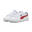 Baskets en cuir Smash 3.0 Enfant et Adolescent PUMA White Club Red Navy Blue