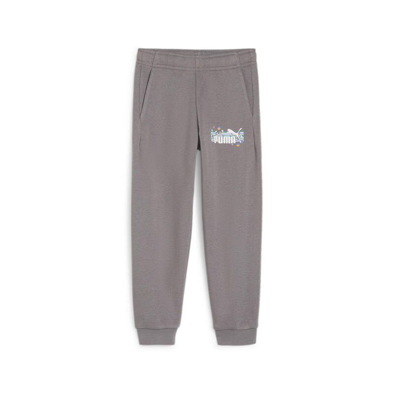 ESS+ SUMMER CAMP sweatpants voor kinderen PUMA Cast Iron Gray