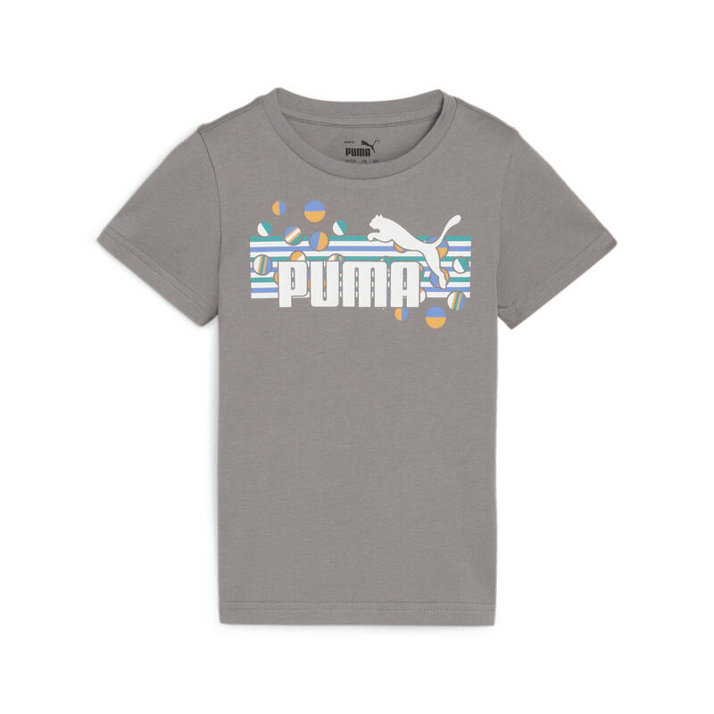Camiseta ESS+ SUMMER CAMP Niño PUMA Cast Iron Gray