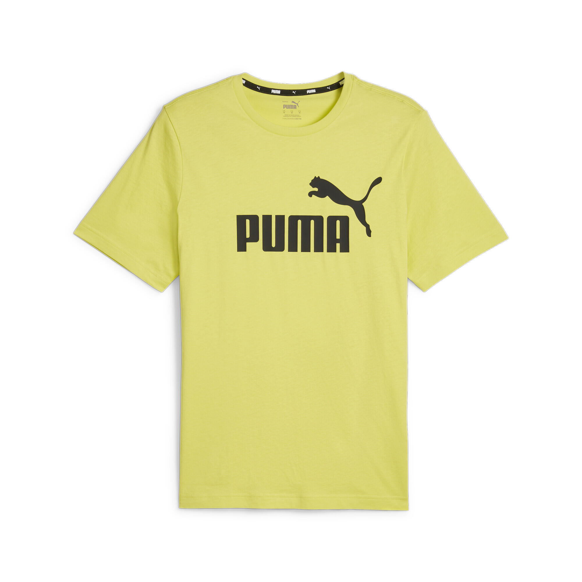 T-shirt à logo Essentials Homme PUMA Lime Sheen Green 1/3