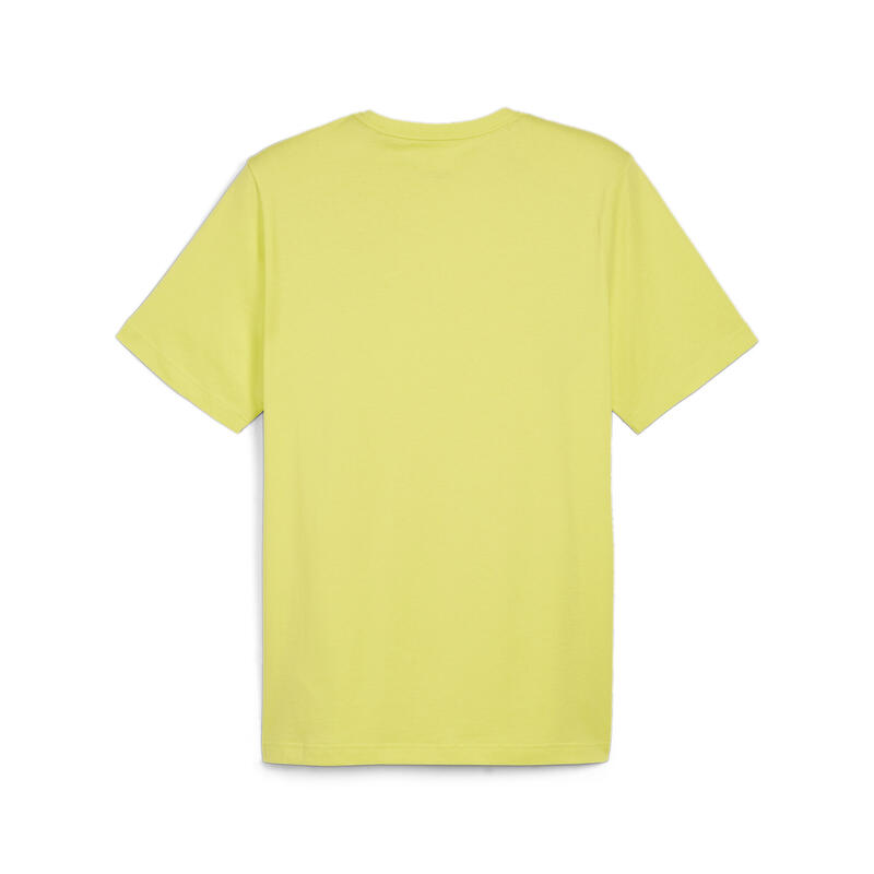 Essentials T-shirt met klein logo voor heren PUMA Lime Sheen Green