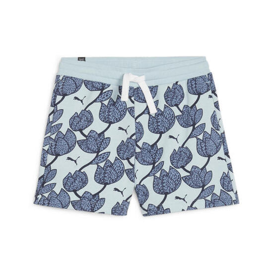 ESS+ BLOSSOM short voor meisjes PUMA Turquoise Surf Blue