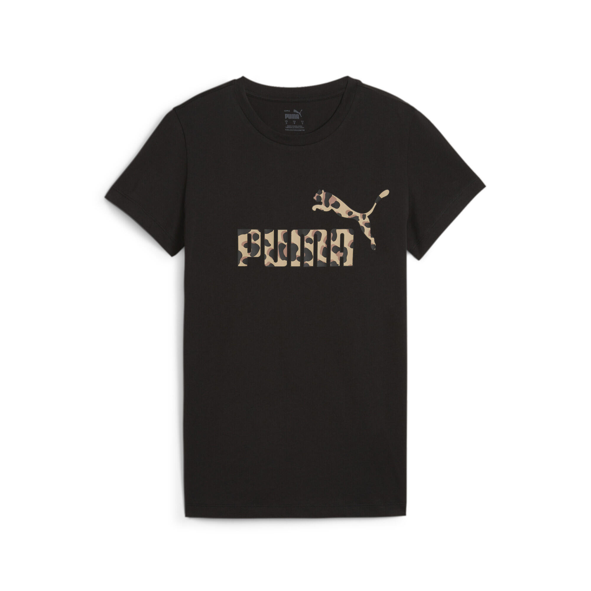 Puma - T-shirt À Imprimé Ess+ Animal Femme Puma - T-shirt Manches Courtes - Noir - Decathlon