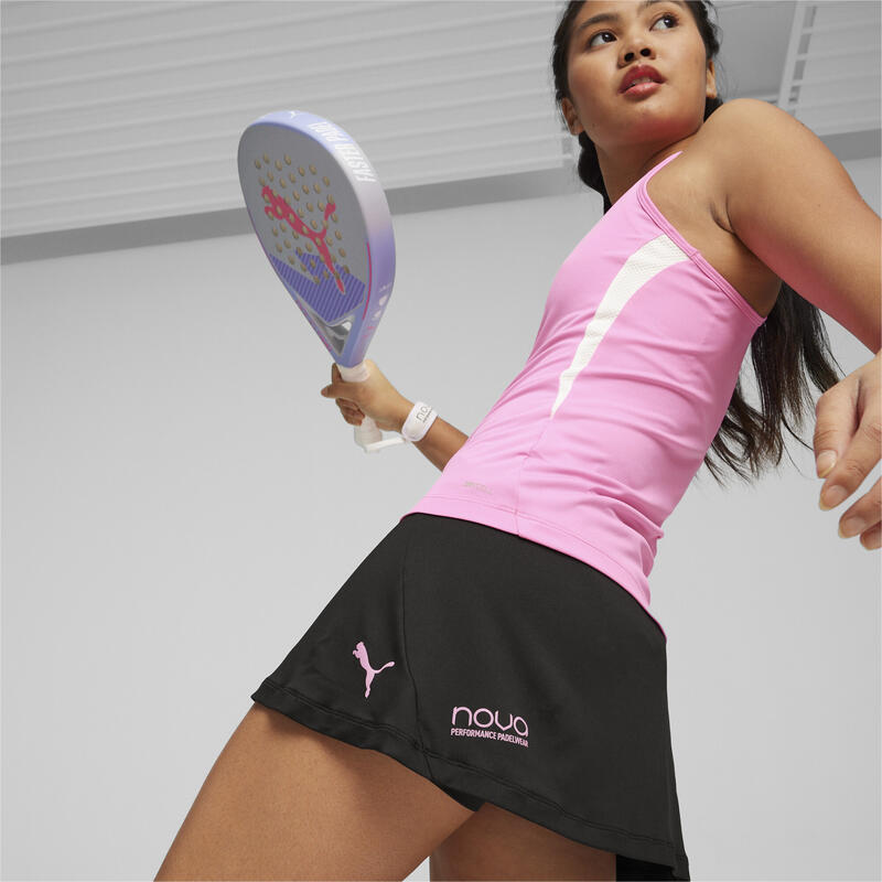 Falda de deportes de interiores Mujer Individual PUMA Black Poison Pink