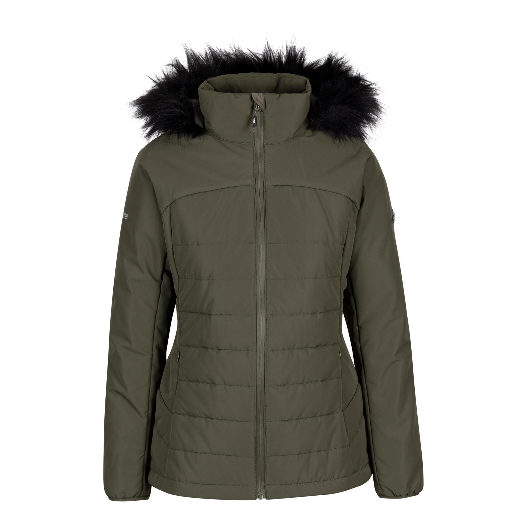 Women's TRANSLATE quilted jacket (Khaki green)