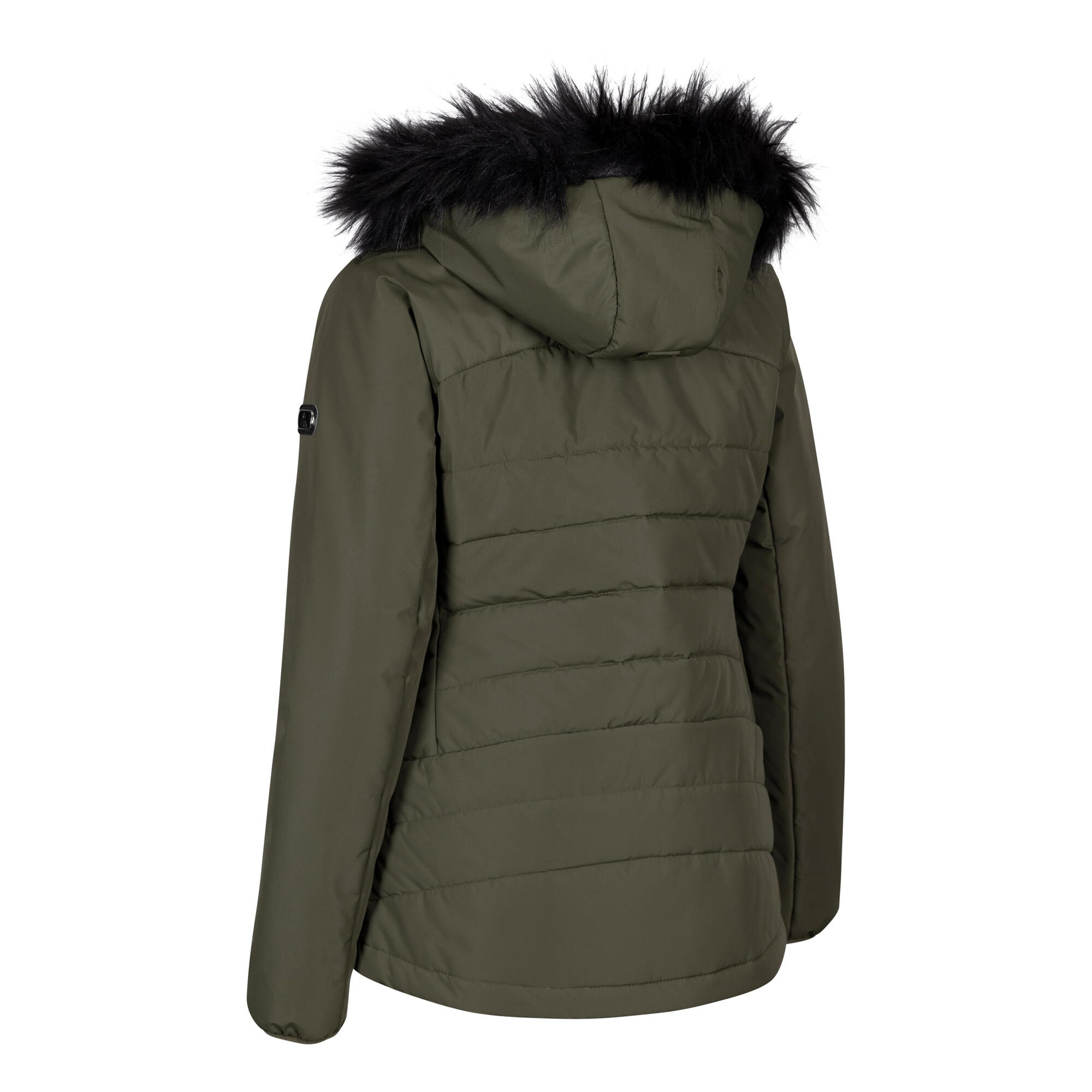 Womens/Ladies Translate Padded Jacket (Dark Vine) 2/5