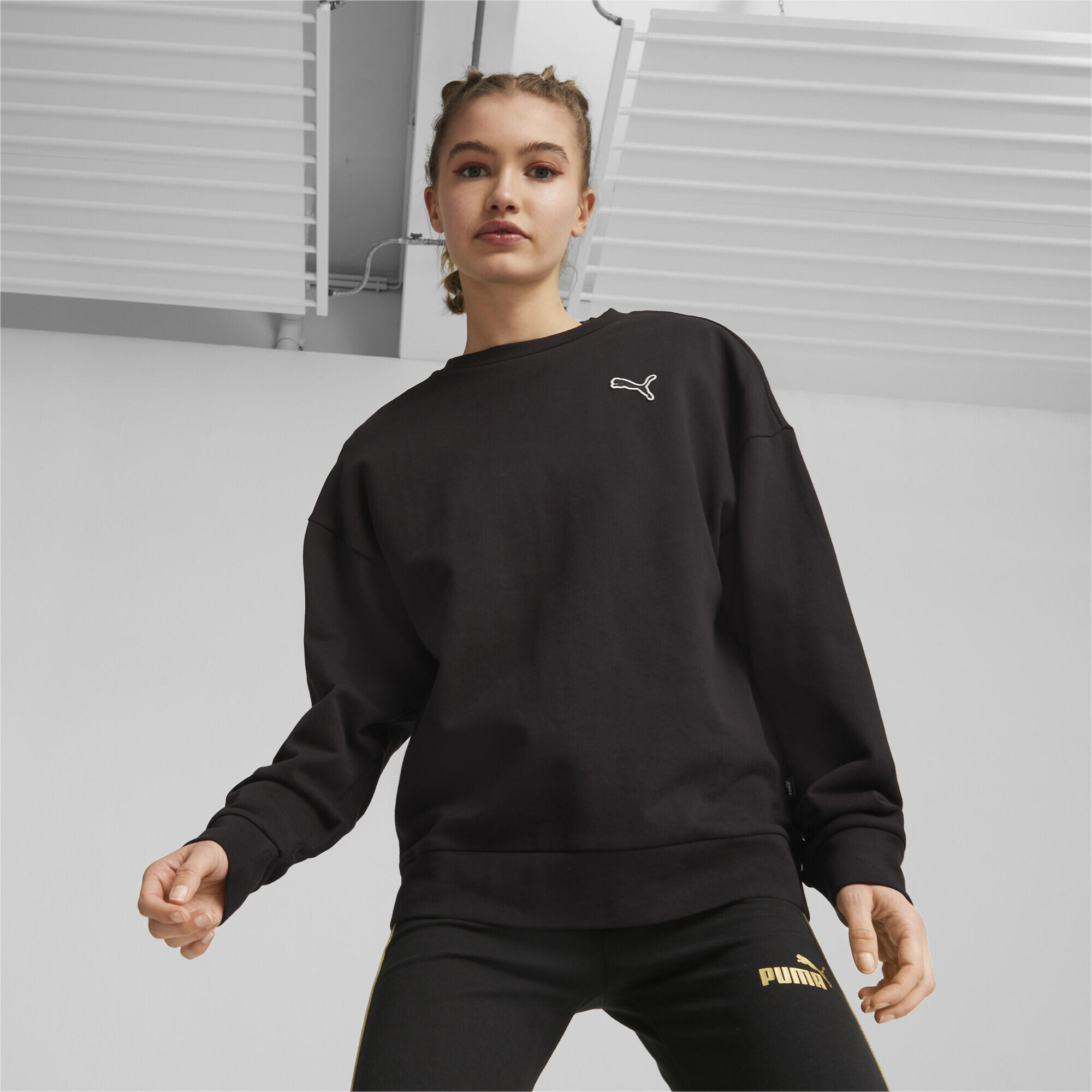 Camisola de malha BETTER ESSENTIALS para mulher PUMA Black 2/7