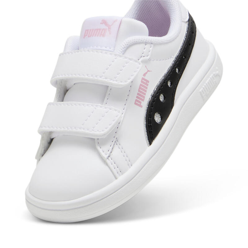 Chaussures à scratch PUMA Smash 3.0 Dance Party Bébé PUMA White Black Pink Lilac