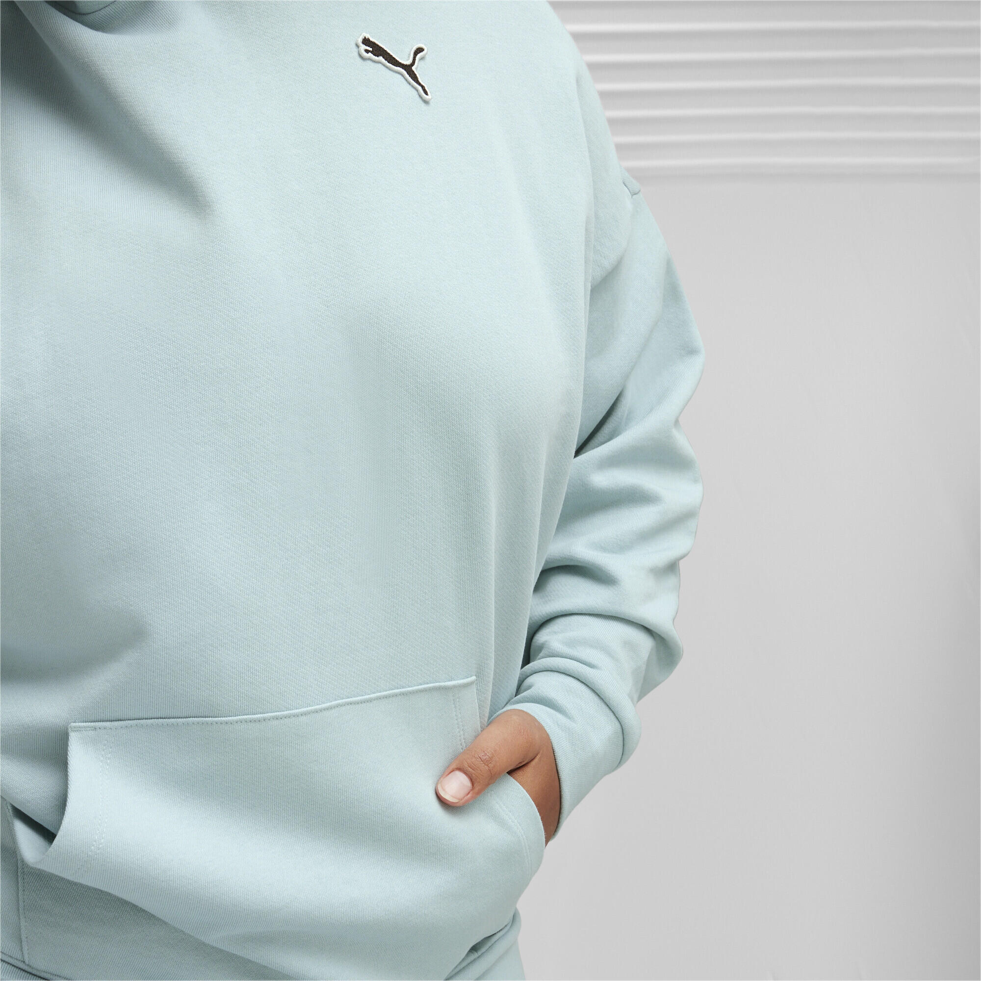 Hoodie BETTER ESSENTIALS Femme PUMA Turquoise Surf Blue 5/6