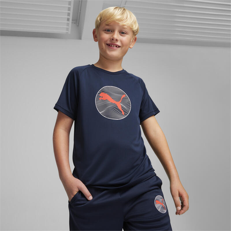 ACTIVE SPORTS Graphic T-Shirt Jungen PUMA Club Navy Blue