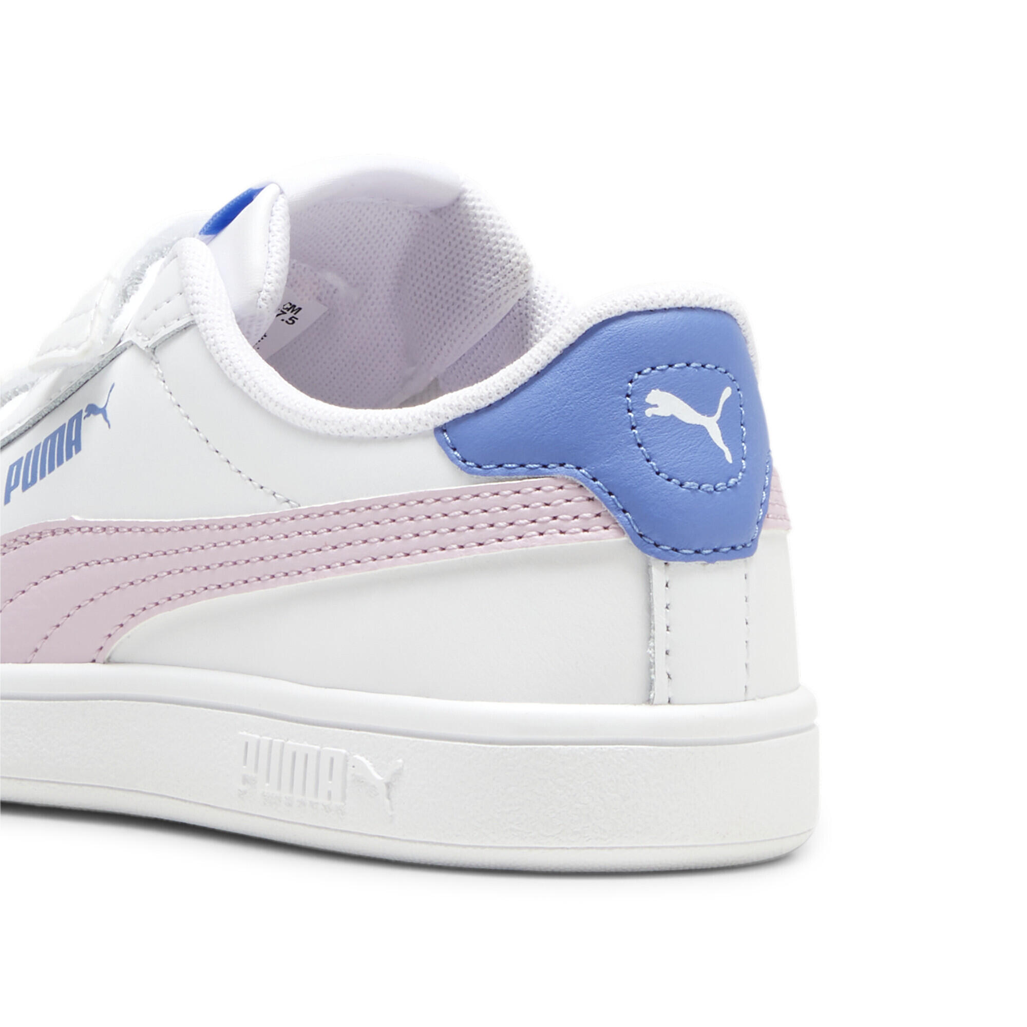 Smash 3.0 Leather Sneakers Jugendliche PUMA White Grape Mist Blue Skies Purple 2/7