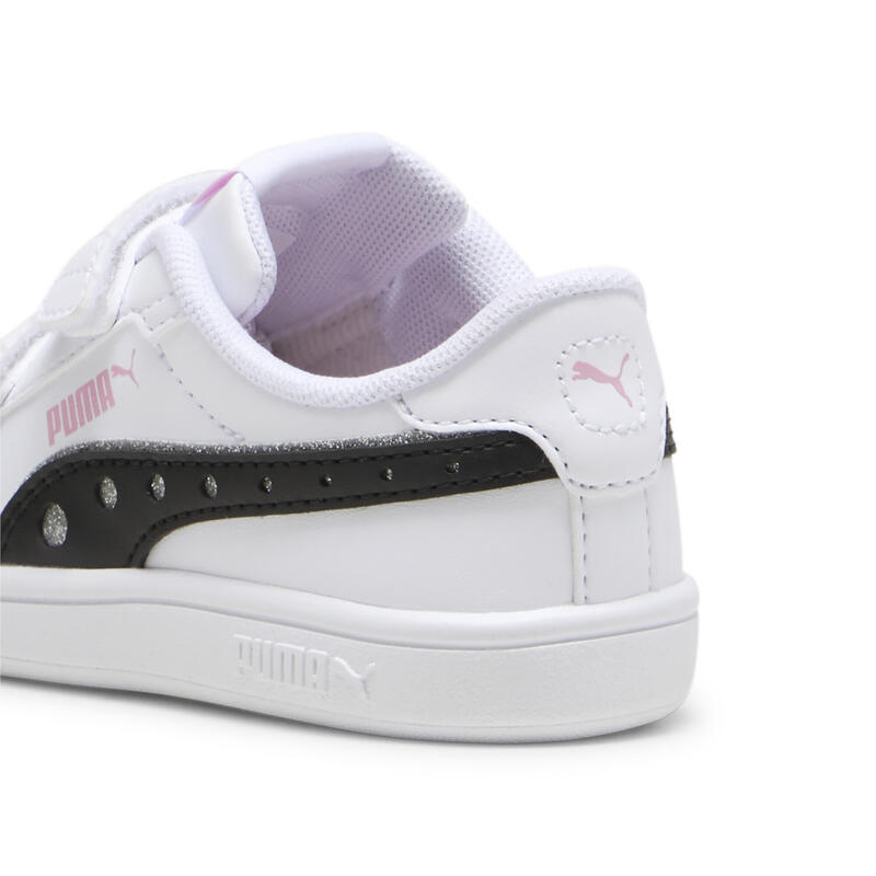 PUMA Smash 3.0 Dance Party kisgyermek cipő PUMA White Black Pink Lilac