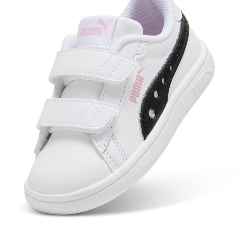 Sneakers PUMA Smash 3.0 Dance Party per neonati PUMA White Black Pink Lilac