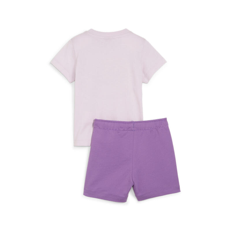 Minicats T-shirt en short set voor baby's PUMA Grape Mist Purple