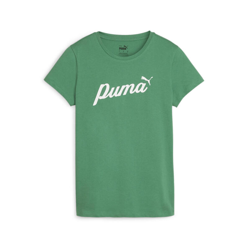 ESS+ Script T-Shirt Damen PUMA Archive Green